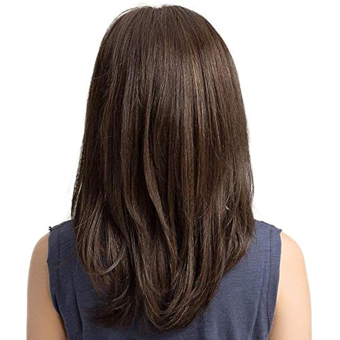 DILLARDS Charming Brown Long Straight Wigs For Women Daily Use Natural And Healthyc - Image 1